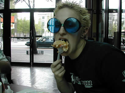 yum even more mexican food with those crazy sunglasses