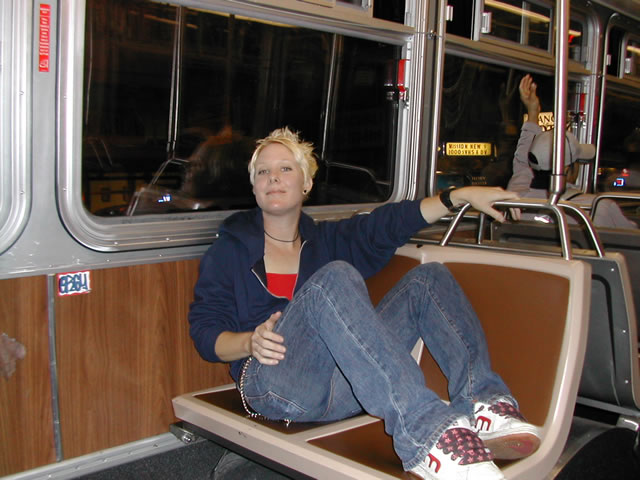 Kellie in the Bus goin to Pink Aug 8 2004 (photo3204)