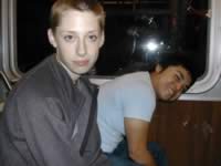 Julee and Efran on the Bus (photo3205) (48kb)